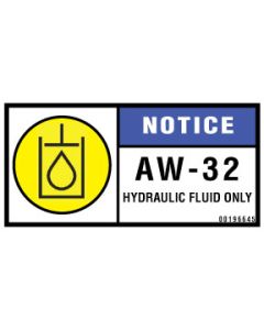 Notice/AW-32 Only Label - 00196645
