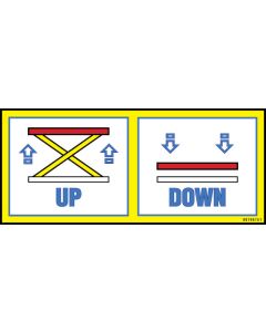 Up & Down Operation Label - 00196751