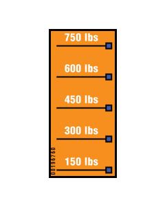 Capacity Scale Label - 00196760