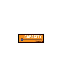 Capacity Marker Label - 00196761