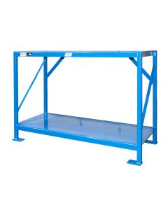 Keep forklift chargers in a safe and convenient location with the CS Series battery charger stands from BHS. Model CS-72-2TIER pictured.
