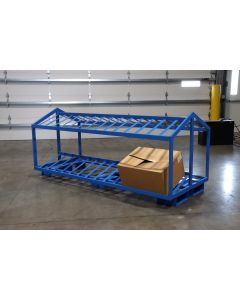 Pick Rack, 96x40, 2 Angled Shelves, Double-Sided