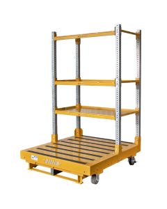Modular Order Picking Cart with optional Fork Pockets, Three 24” Deep Shelf Kit, and Anti-Skid Tape