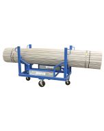 The slim design of the Conduit Carrier Cart is great for narrow aisles, where a forklift simply cannot fit. 