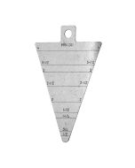 The Electrical Conduit Gauge is used to measure the inside diameter of steel and aluminum conduit ranging from 0.5” to 4” in diameter.