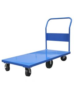 The Flat Bed Cart allows users to transport bulk quantities of materials quickly and safely, without the risk of injury. 
