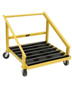The BHS Hardwood Transfer Cart (HTC) is a simple, durable solution for safely changing industrial lift truck batteries.