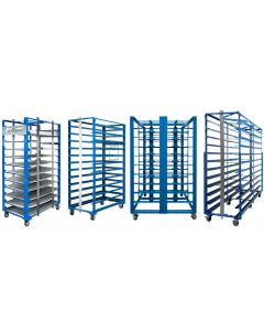 Light Fixture Carts carry up to 20 full-sized commercial light fixtures through job sites for quicker, safer installation.