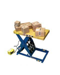 BHS Scissor Lift Tables (LT6K) maximize worker productivity in heavy duty commercial or industrial material handling.