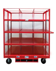 Custom Order Picking Cart features 12 compartments