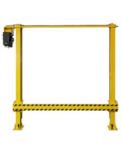 Install loading dock barriers to improve safety for forklift and foot traffic.