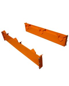 Reel Rack System sold as a pair of brackets, including hardware to attach to standard pallet racking. Axle sold separately.