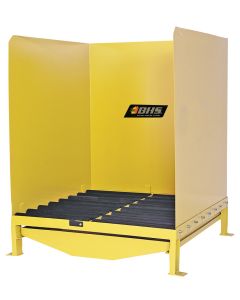 The BHS Roller Wash Station (RWS) provides a convenient and contained location to wash electrolyte from forklift batteries. 
