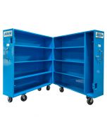 Bifold High Value Carts open along a central hinge, offering ideal storage and access to tools, PPE, and more.