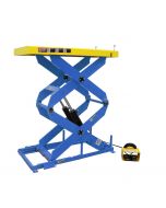 The BHS Dual Scissor Lift Table vertically positions materials at increased heights for improved ergonomics and productivity.