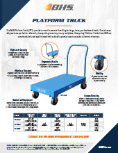 Download product literature on the BHS Platform Truck